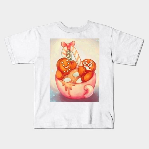 Gingerbread Love Kids T-Shirt by selvagemqt